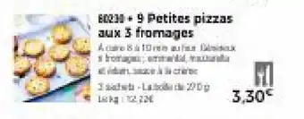 Thiriet 9 petites pizzas aux 3 fromages offre