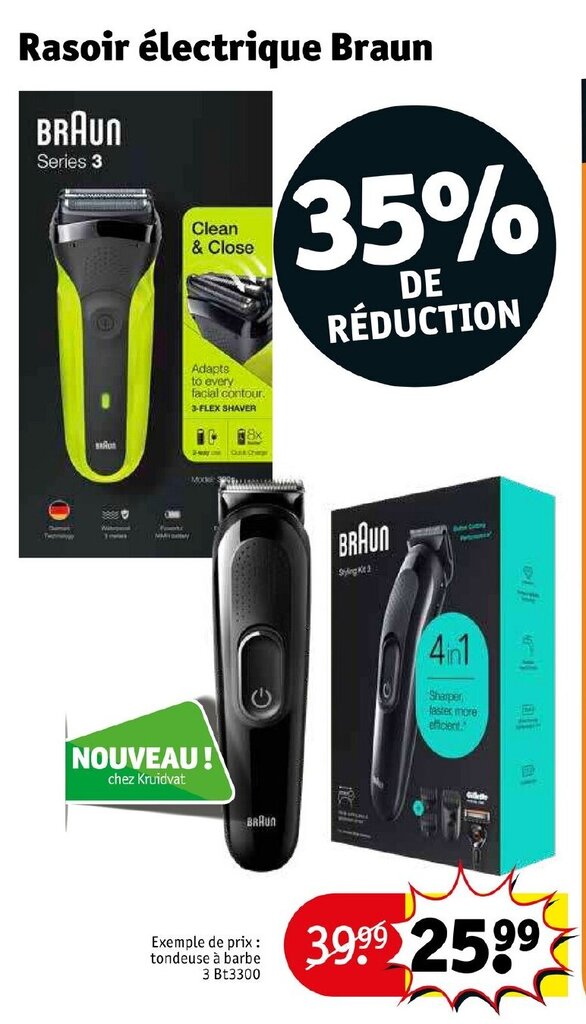 Promo Rasoir électrique Braun chez Kruidvat