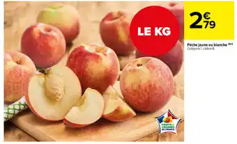 Carrefour Market Pêche jaune ou blanche offre