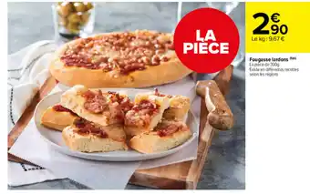 Carrefour Market Fougasse lardons offre