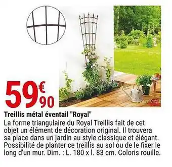 Treillis Métal éventail