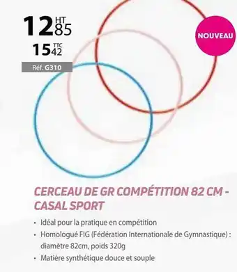 Casal Sport Cerceau De Gr Compétition 82 Cm - Casal Sport offre