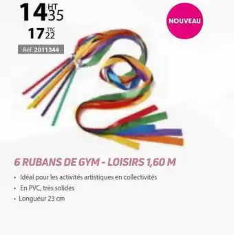 6 Rubans De Gym - Loisirs 1,60 M