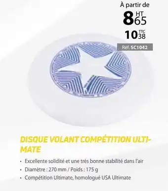 Casal Sport Disque Volant Compétition Ultimate offre