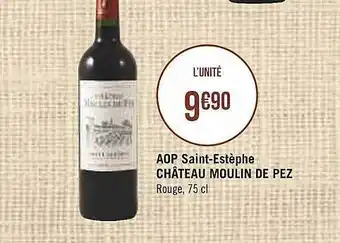 Casino Supermarchés Aop Saint-estèphe Château Moulin De Pez offre