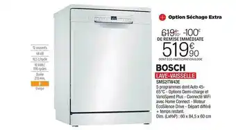 Extra Lave-vaisselle Bosch offre