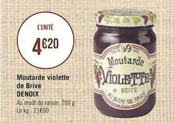 Moutarde Violette De Brive Denoix