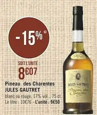 Pineau Des Charentes Jules Gautret