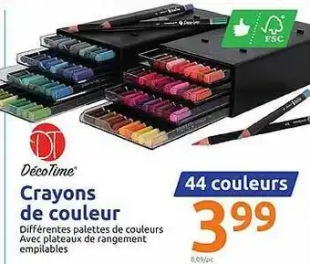Action Crayons De Couleur Décotime offre