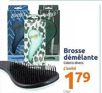 Action Brosse Démêlante Betty's offre