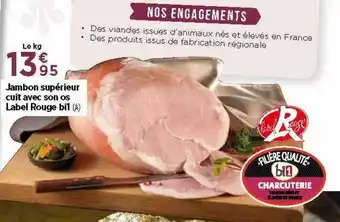 Bi1 Jambon Supérieur Cuit Avec Son As Label Rouge Bi1 offre