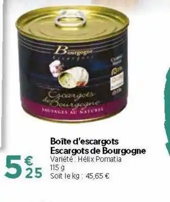 Bi1 Boîte D'escargots Escargots De Bourgogne offre
