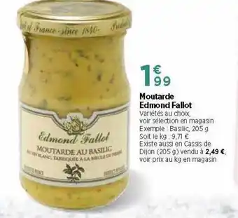 Bi1 Moutarde Edmond Fallot offre