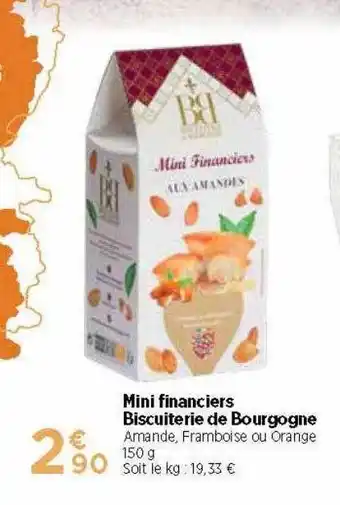 Bi1 Mini Financiers Biscuiterie De Bourgogne offre