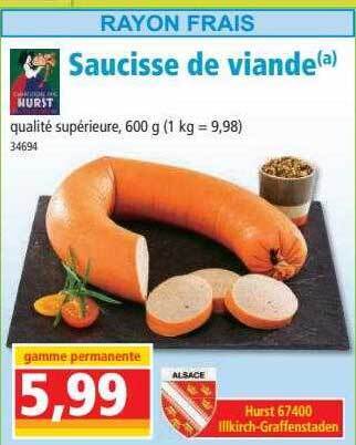 Norma Saucisse De Viande offre