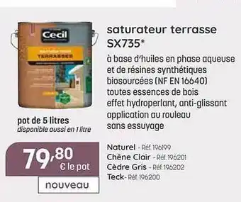Saturateur Terrasse Sx735 Cecil