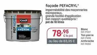 Façade Pefacryl Cecil