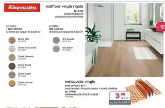 Indifloor Vinyle Rigide Les Indispensables, Indicoustic Vinyle Les Indispensables