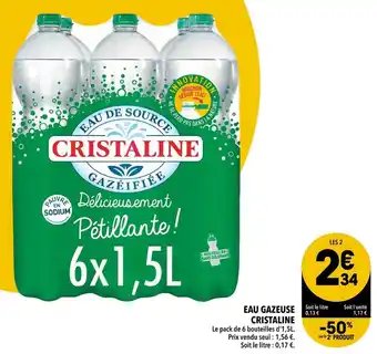 Cristaline eau gazeuse