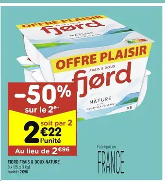 Leader Price Fjord frais & doux nature offre