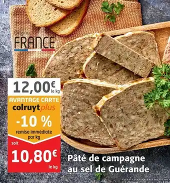 Colruyt Pâté de campagne au sel de guérande offre