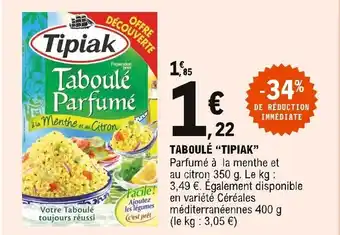 E.Leclerc Express Taboulé "Tipiak" offre