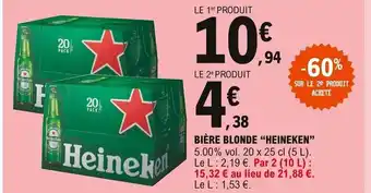 E.Leclerc Express Bière Blonde "Heineken" offre