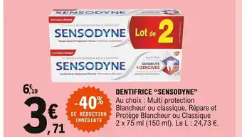 E.Leclerc Express Dentifrice "Sensodyne" offre