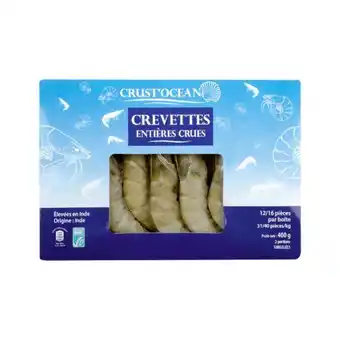 ALDI Crevettes entières crues offre