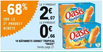 10 BĂątonnets Sorbet Tropical "Oasis"