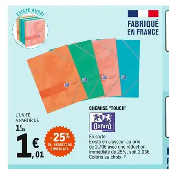E.Leclerc Chemise "Touch" offre