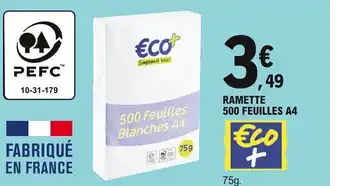 E.Leclerc Ramette 500 Feuilles A4 offre