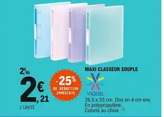E.Leclerc Maxi Classeur Souple offre