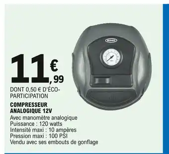E.Leclerc Compresseur Analogique 12 V offre