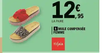 E.Leclerc Mule Compensée Femme offre