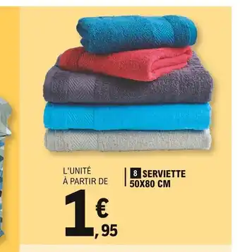 E.Leclerc Serviette 50x80 cm offre