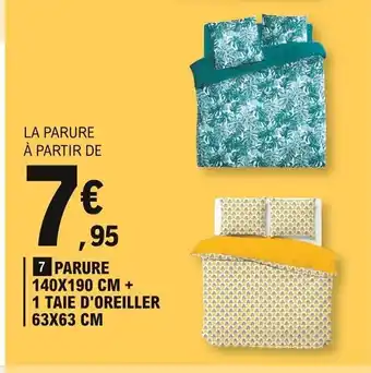 Parure 140x190 cm + 1 Taie D'Oreiller 63x63 cm
