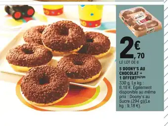 E.Leclerc 5 Donny's Au Chocolat + 1 Offert offre