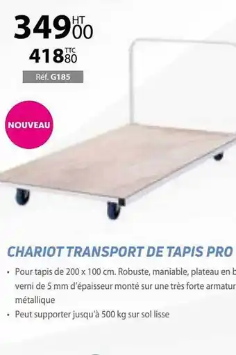 Casal Sport Chariot Transport De Tapis Pro offre
