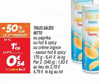 Tuiles Salées Netto