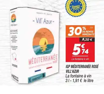 Netto Vill'Azur IGP Méditerranée Rosé offre
