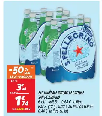 Netto San Pellegrino Eau Minérale Naturelle Gazeuse offre