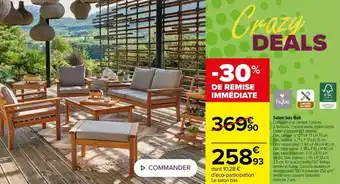 Carrefour Salon bas bali offre