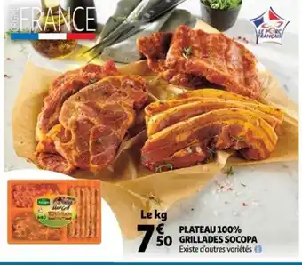 Auchan Supermarché Plateau 100% Grillades Socopa offre