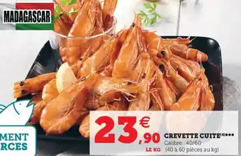 Super U Crevette cuite offre