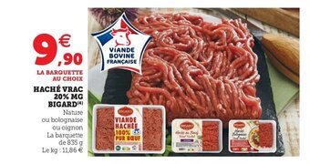 Super U Haché vrac 20% MG bigard offre