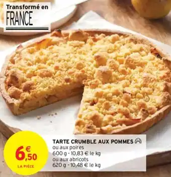 Intermarché Tarte crumble aux pommes offre