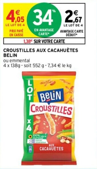 Intermarché BELIN croustilles aux cacahuètes offre