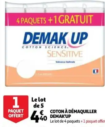 Auchan Supermarché Coton à Démaquiller offre