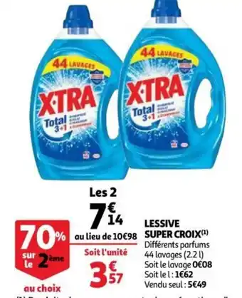 Auchan Supermarché Xtra Lessive Super Croix offre